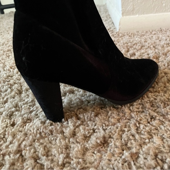 Suede zip up thigh high boots - Picture 10 of 10